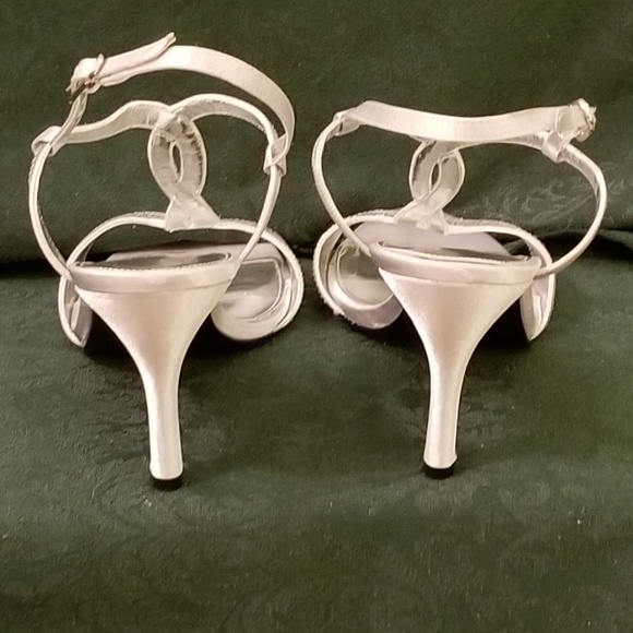 Silver Sequin Heels - Picture 6 of 7